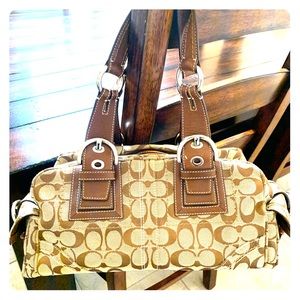 Coach Signature Satchel Handbag CO6Q-10078